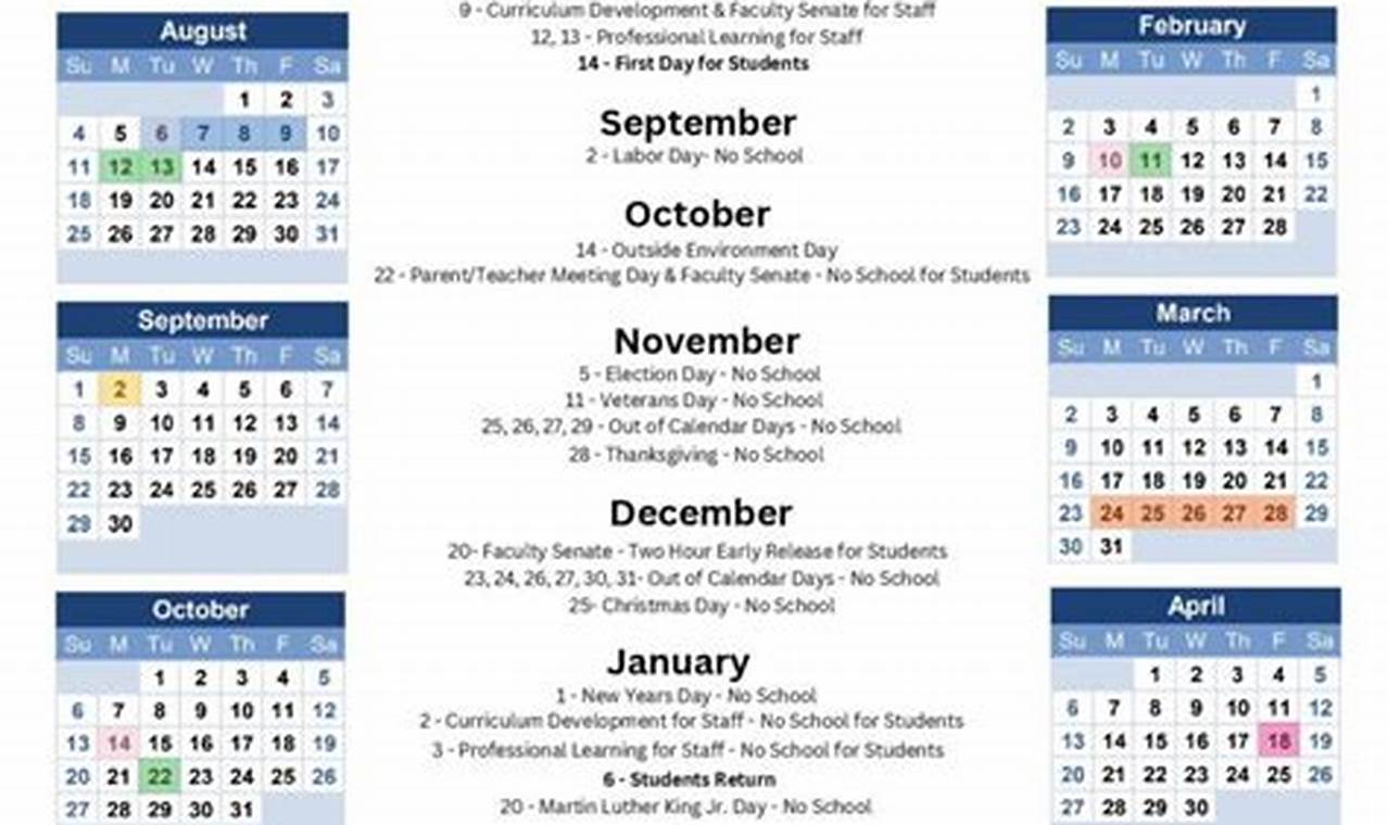 Cabell County Schools: Official School Year Calendar