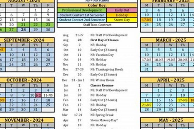 Official Rockford Public Schools 205 Calendar Dates