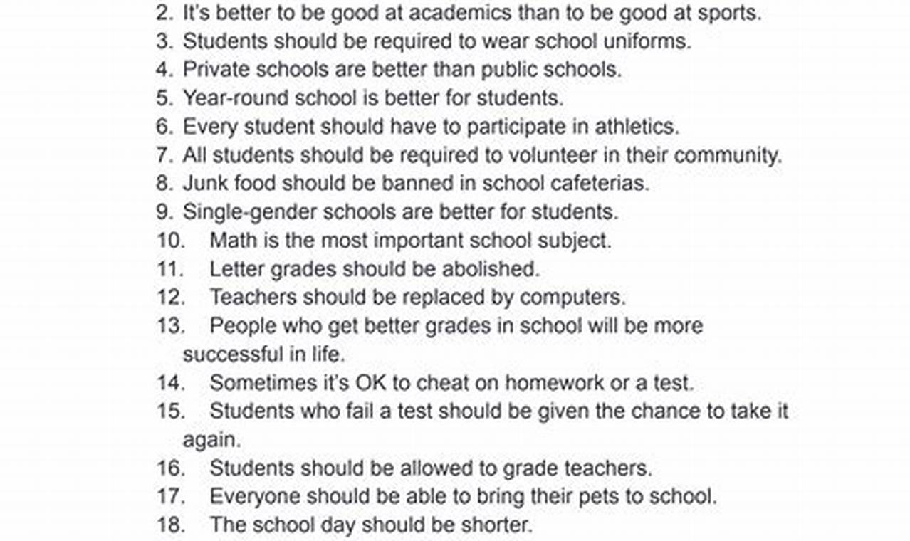 Topics For Discussions For High School Students Best Schools in America: Top Public & Private Options Topics For Discussions For High School Students | Best Schools in America: Top Public & Private Options