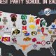 Top 10 Best Party Schools in the USA 2024 | Best Schools in America: Top Public & Private Options