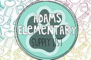 Pre-K to 5th: Adams Elementary School Supply List 2024 | Best Schools in America: Top Public & Private Options