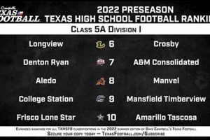 Top Texas High School Football 5A D2 Rankings | Best Schools in America: Top Public & Private Options