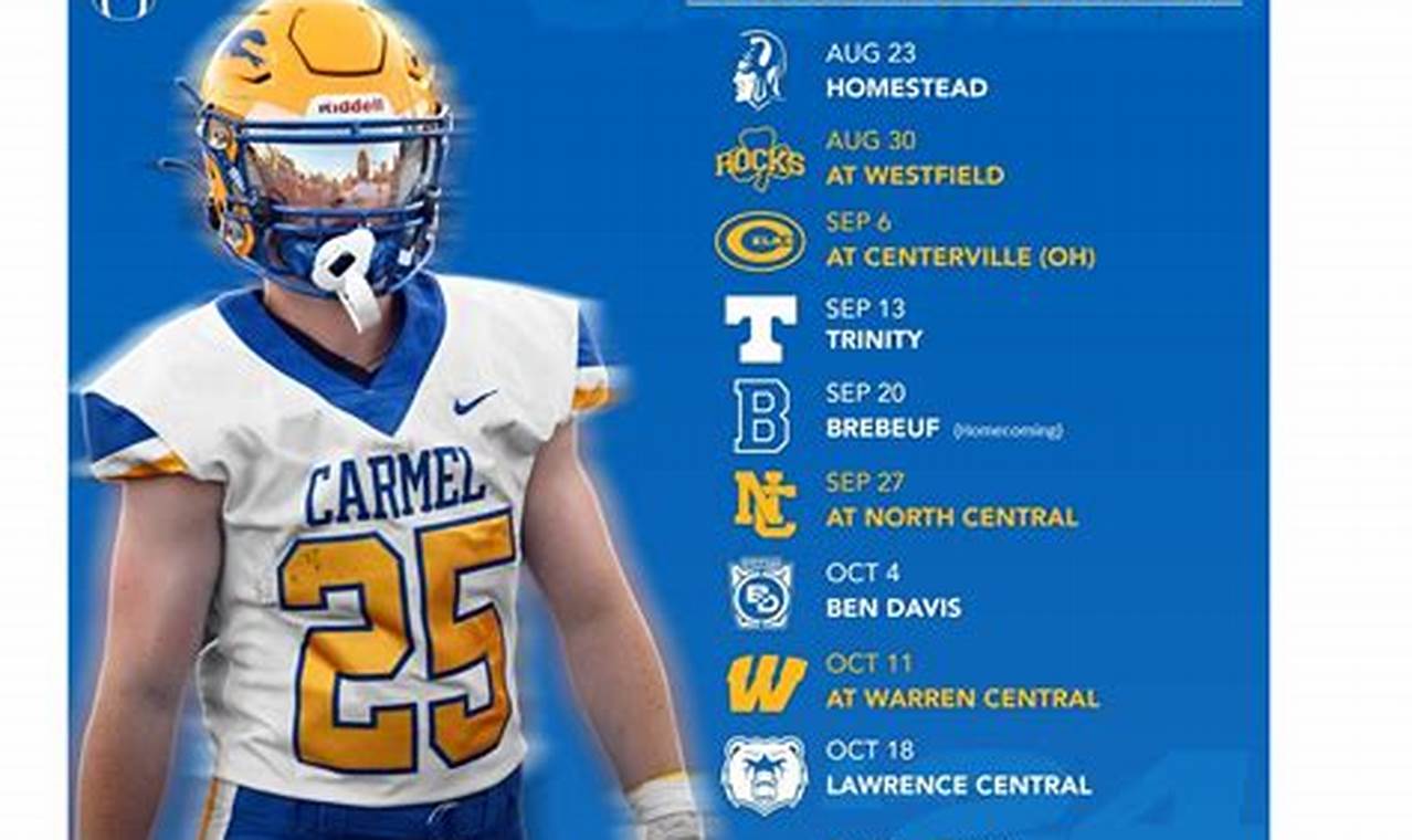 Carmel High Football 2024 Schedule & Games