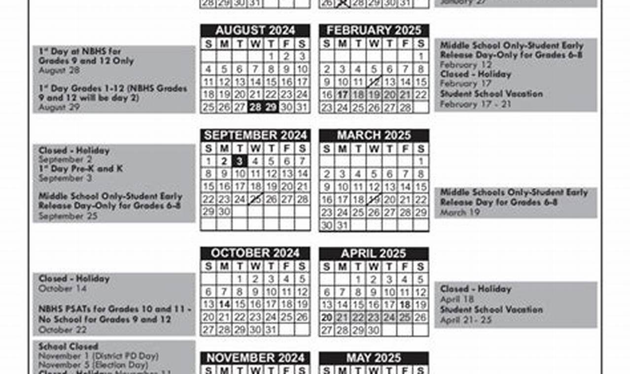 Official New Bedford Public Schools Calendar Key Dates