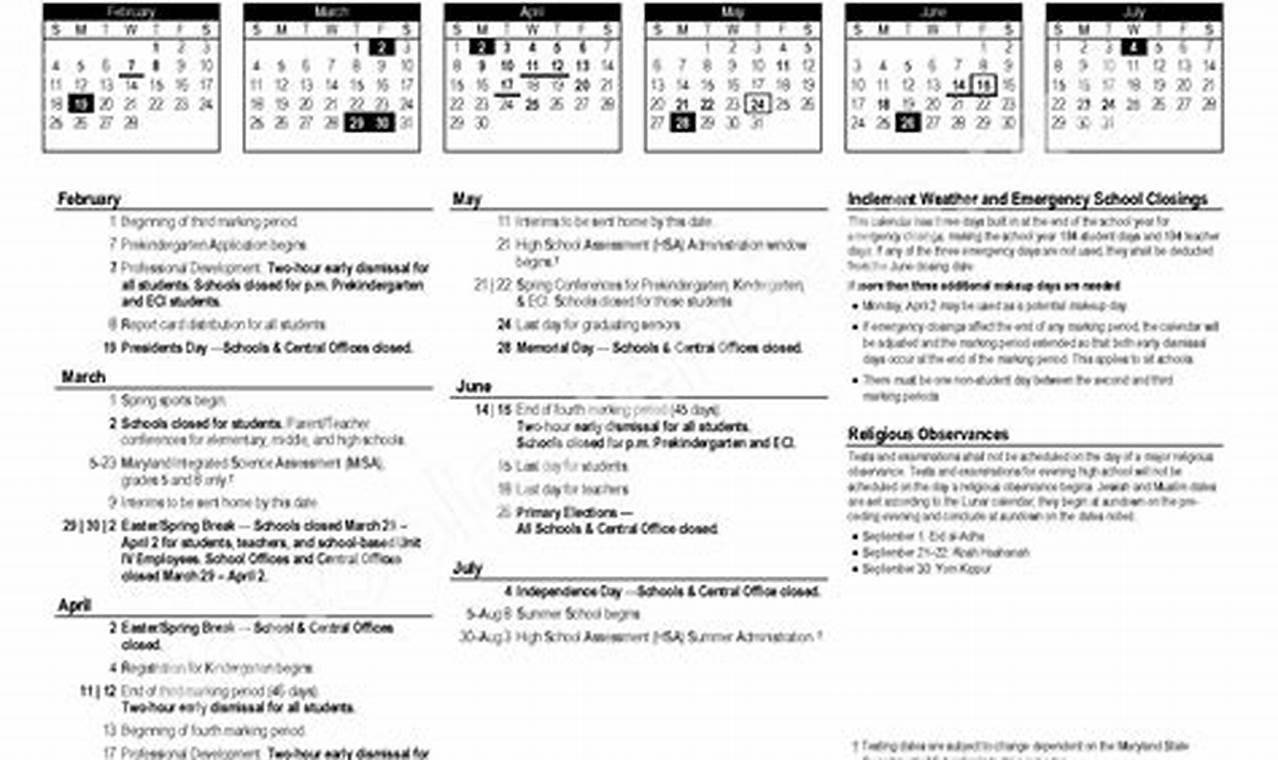 AA County School Calendar 2023-2024 | Best Schools in America: Top Public & Private Options