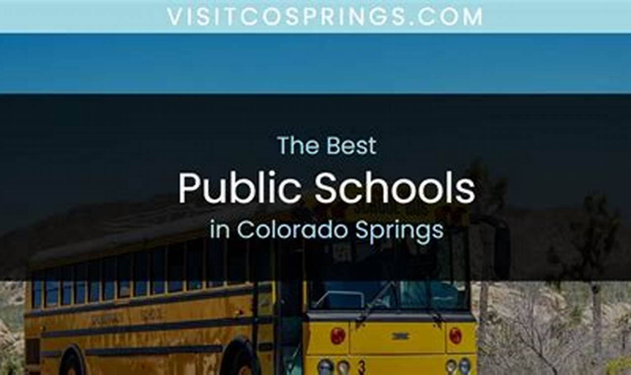 Top-Rated Schools in Colorado Springs, CO 2024 | Best Schools in America: Top Public & Private Options