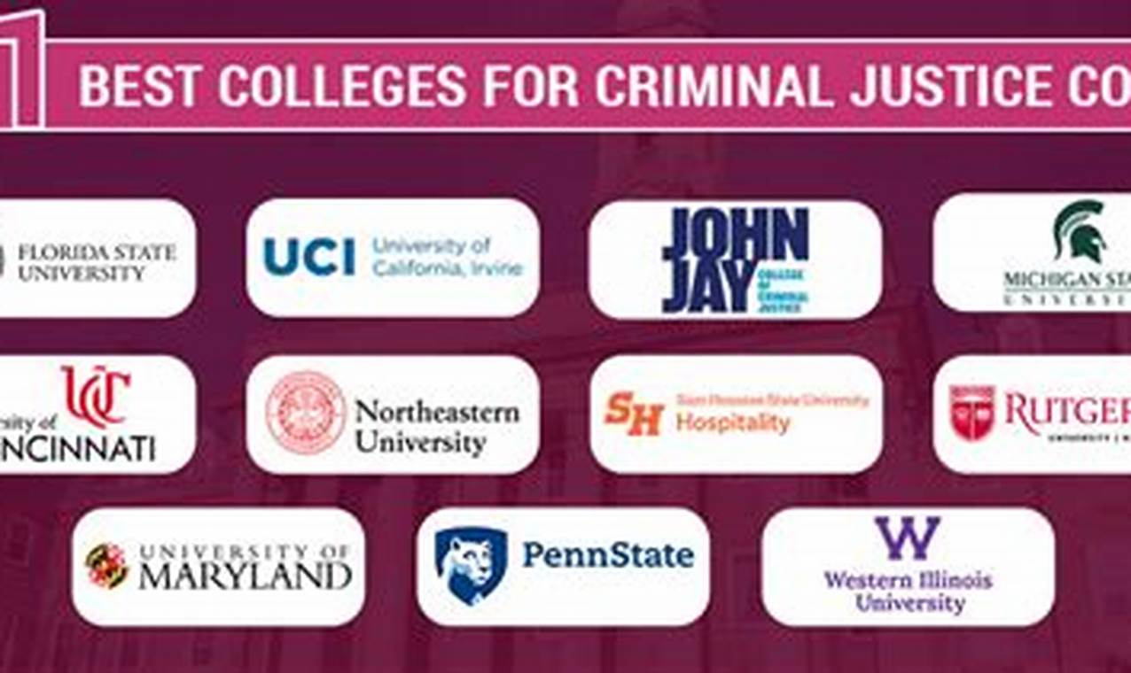 Top 10 Best Schools for Criminal Justice Degrees 2024 | Best Schools in America: Top Public & Private Options
